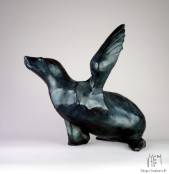Otarie - Bronze - 51 x 46 x 31 cm