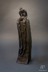 Quand vient L'orage - Terre cuite - 46 x 11 x 11 cm