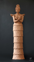 Mariage - Terre cuite - 127 x 35 x 30 cm